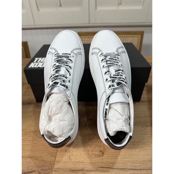 The Kooples Women's Sneakers White Smooth Leather Size 9 US 40 FR NIB Low Tops - Picture 10 of 15